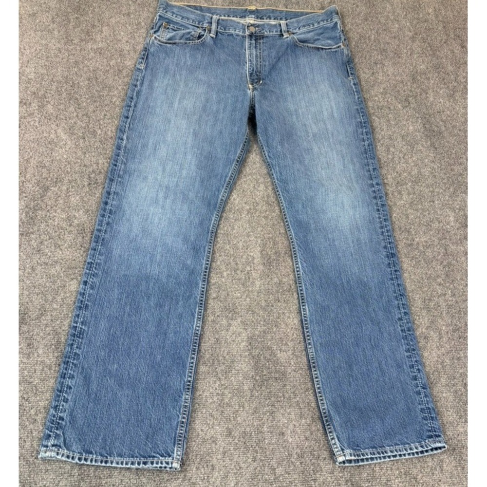 VTG Polo Ralph Lauren Classic 867 Blue Denim Jeans Mens Straight Leg Size 36X32